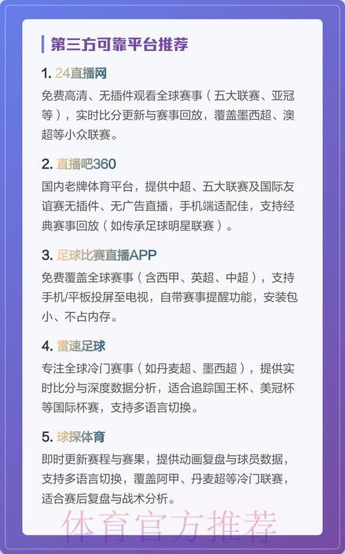 推荐几个可免费观看世界杯预选赛直播的平台
